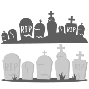 Tombstones svg cutting files. Cemetery clipart pretty