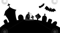 cemetery clipart scary