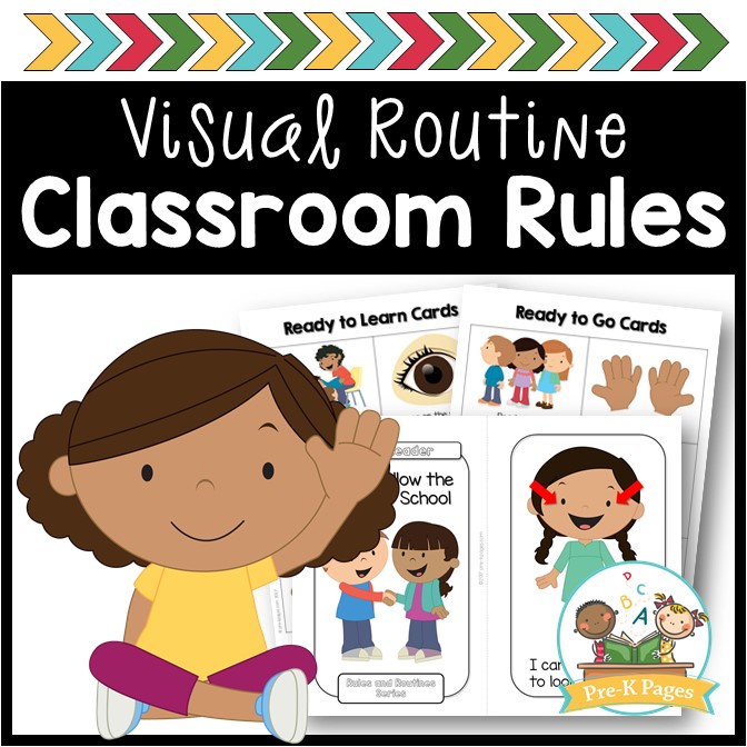 Preschool rules . Positive clipart classroom routine