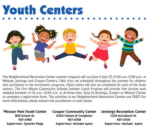Fort wayne parks and. Centers clipart community center