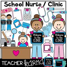 School nurse and office. Centers clipart medical clinic
