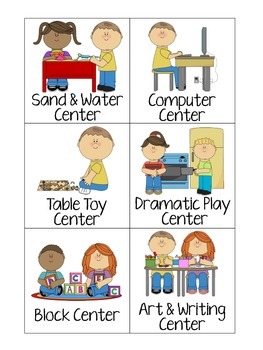 Center signs . Centers clipart sand table