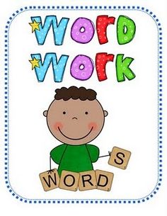 centers clipart word work