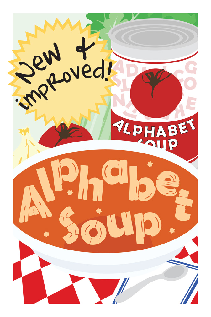 cereal clipart alphabet soup