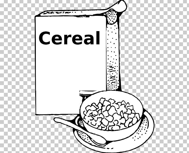 Breakfast milk porridge png. Cereal clipart black and white