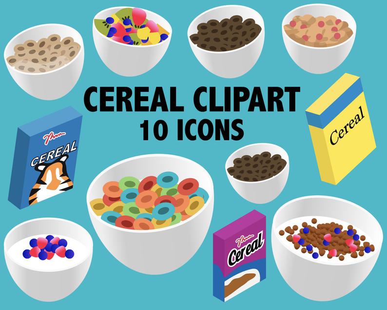 Cereal clipart ceral. Breakfast and brunch cold