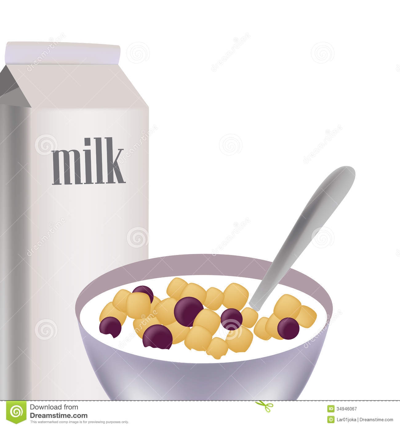 cereal clipart cereal milk