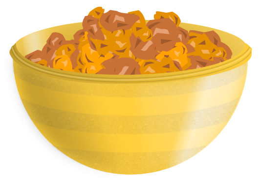 cereal clipart yellow