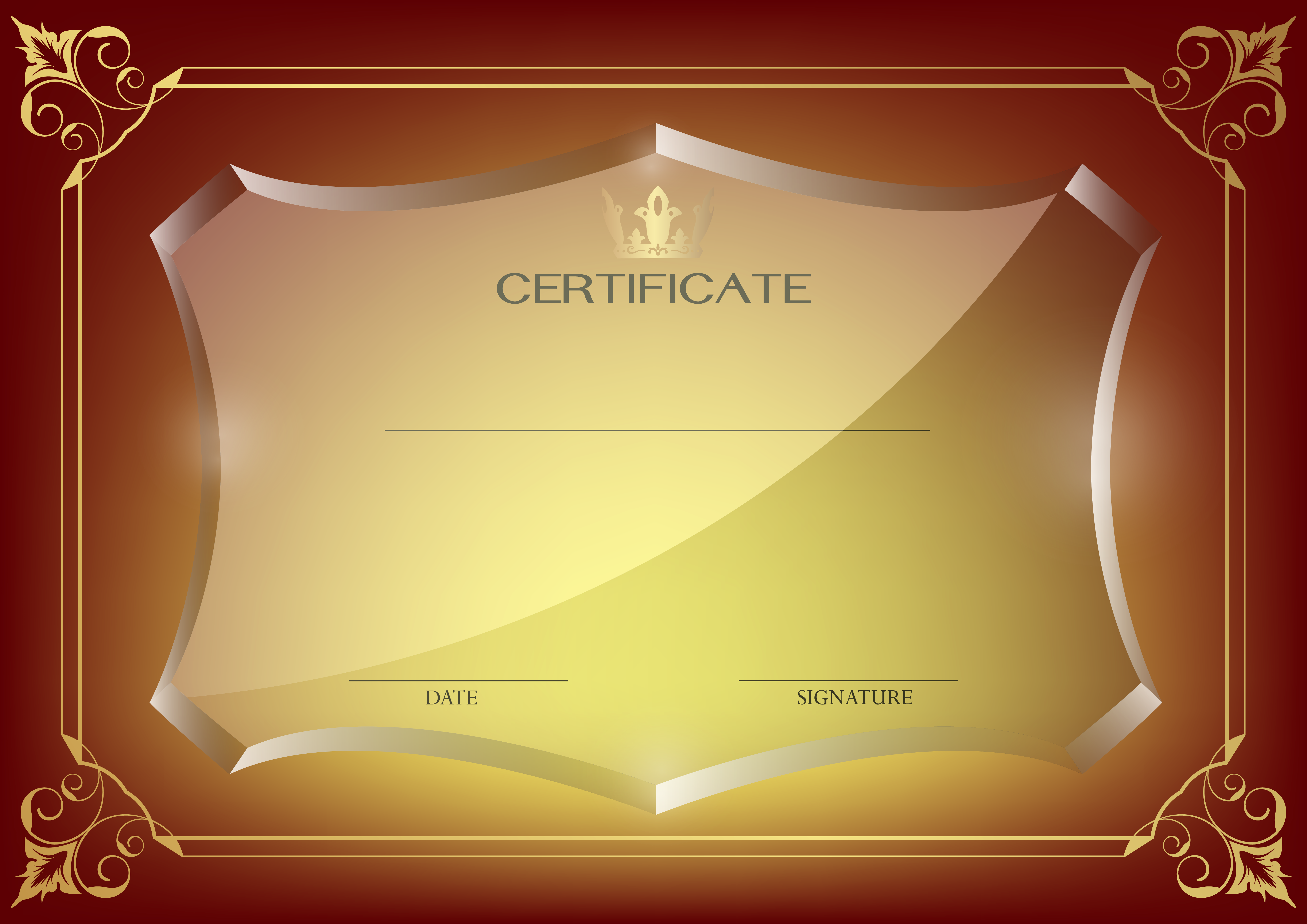 Blank Certificate Appreciation Background