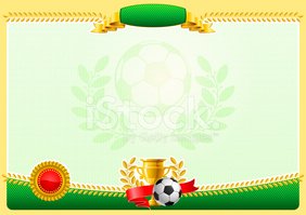 certificate clipart football