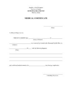 Formatted template . Certificate clipart medical certificate