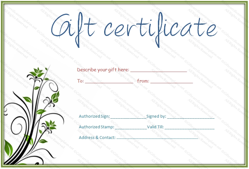 Free gift template online. Certificate clipart printable