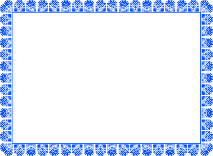 Certificate clipart printable. Blue border incep imagine