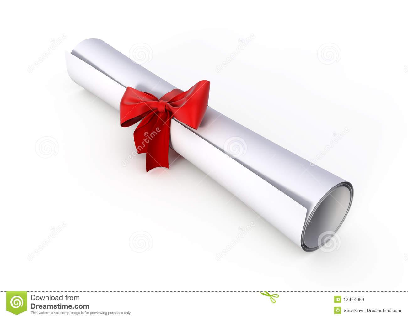 certificate clipart rolled