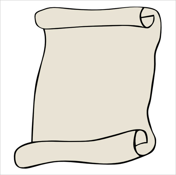 scroll clipart template