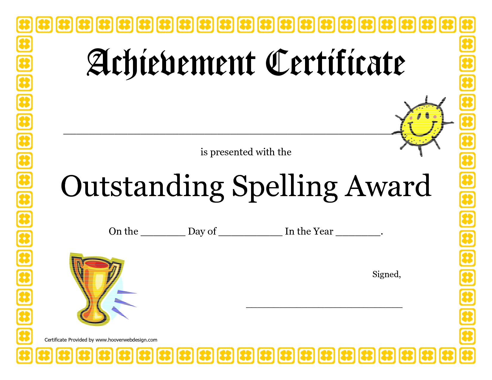 certificate clipart spelling bee