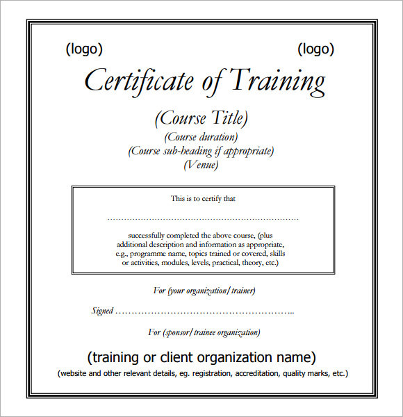 certificate clipart training certificate