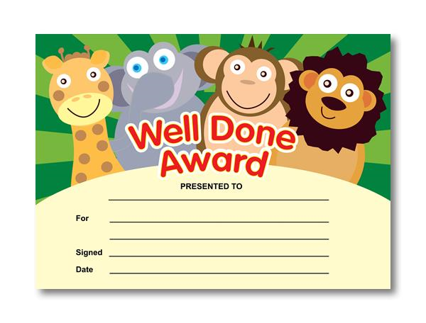 certificate clipart well done