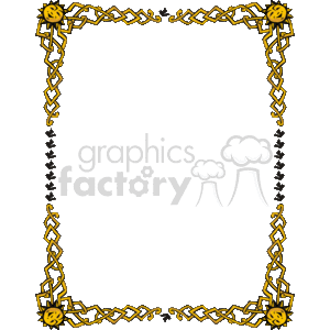Royalty free and sun. Chain clipart border