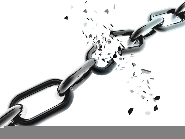 Chain clipart broken chain. Free images at clker