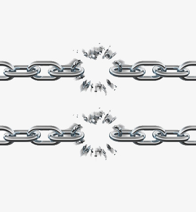 Chain clipart broken chain. Chains shackle disconnect even