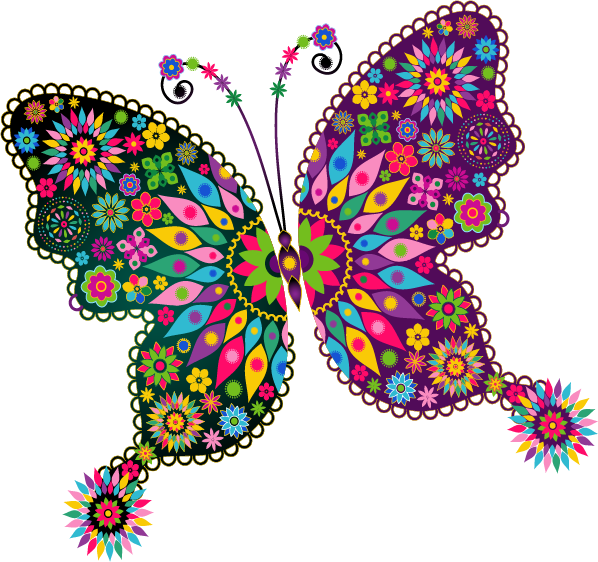 Content png butterfly clip. Dragonfly clipart psychedelic