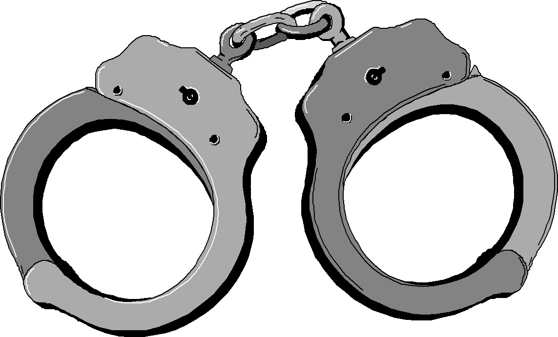 Chain clipart handcuff. Police handcuffs letters clipartbarn