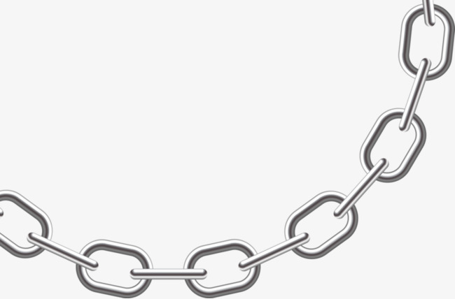 Silver chains shackle png. Chain clipart metal chain