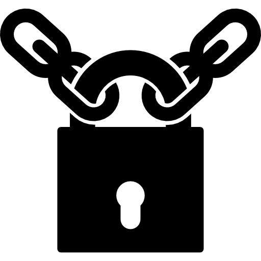 Chain clipart padlock. Locked with icons free