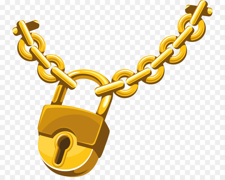 Lock clip art gold. Chain clipart padlock