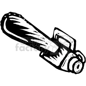 chainsaw clipart black and white