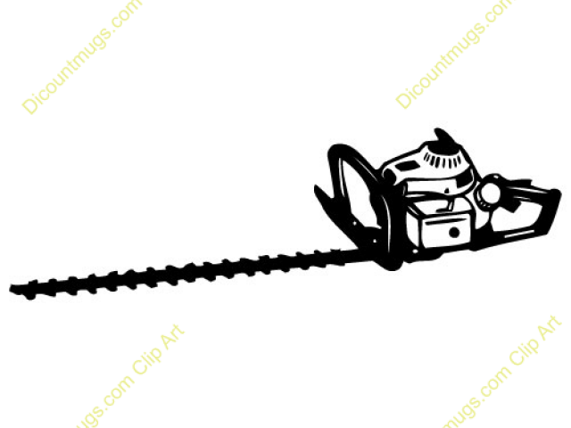 chainsaw clipart hedge trimmer