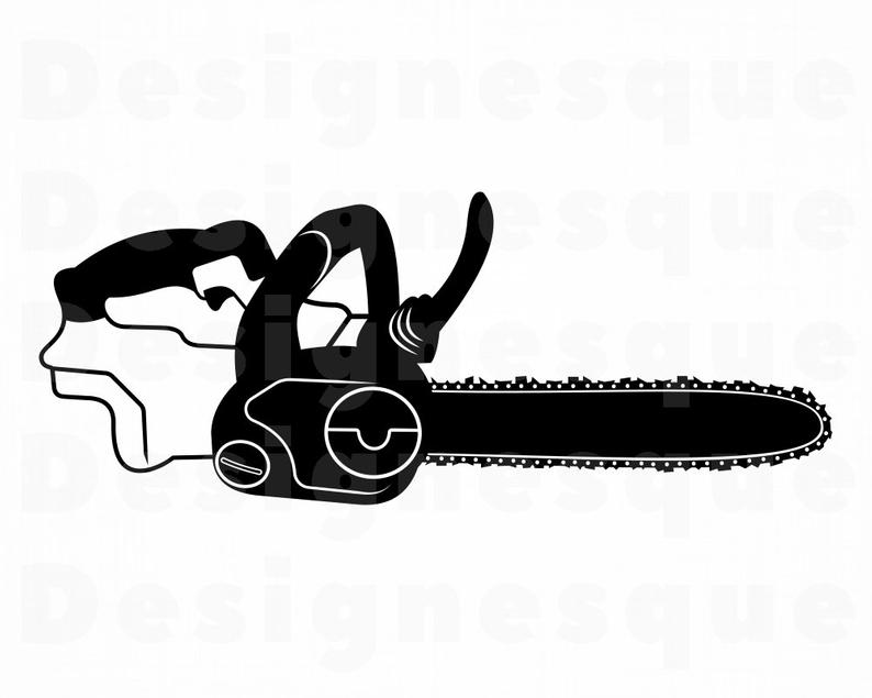 chainsaw clipart logging