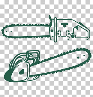 chainsaw clipart silhouette