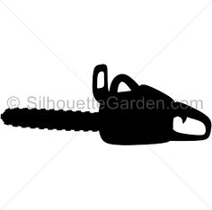 chainsaw clipart silhouette