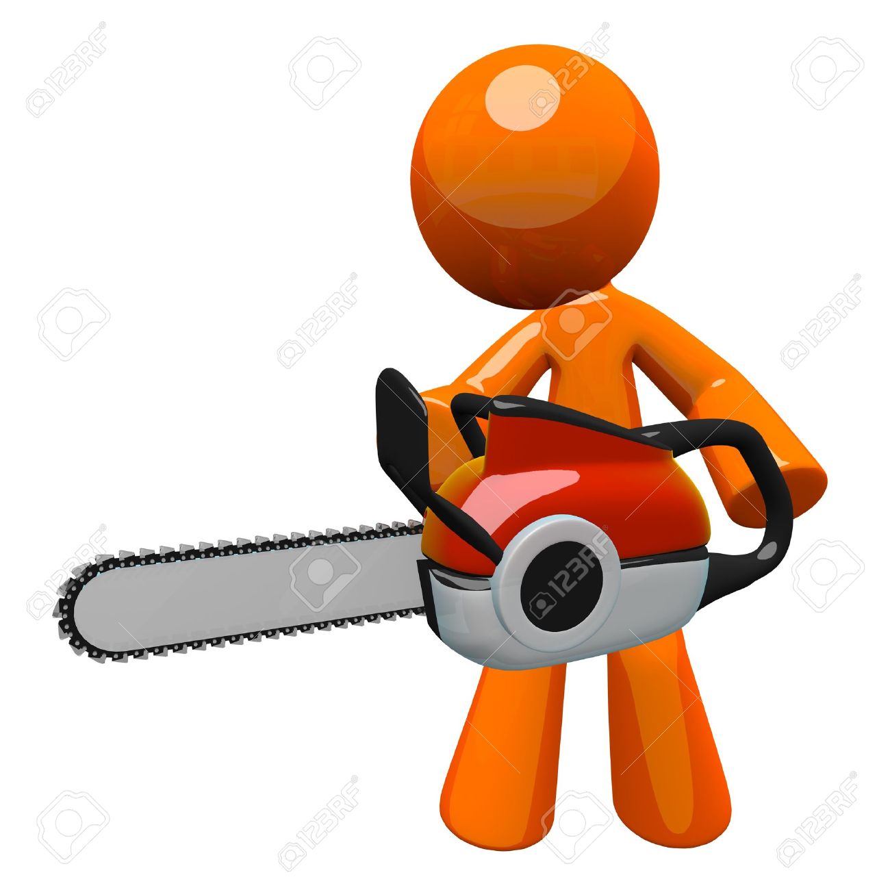 chainsaw clipart simple