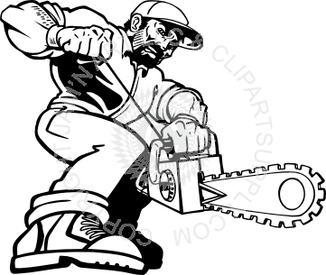 chainsaw clipart vector