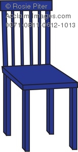 clipart chair blue chair
