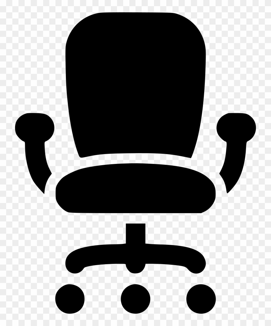 Chair clipart office chair. Svg png icon 