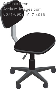 Clip art illustration of. Chair clipart office chair