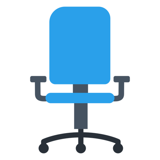 Chair clipart office chair. Blue transparent png svg