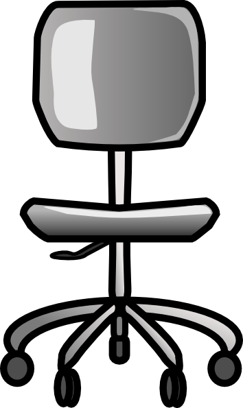 Chair clipart office chair. Desk 
