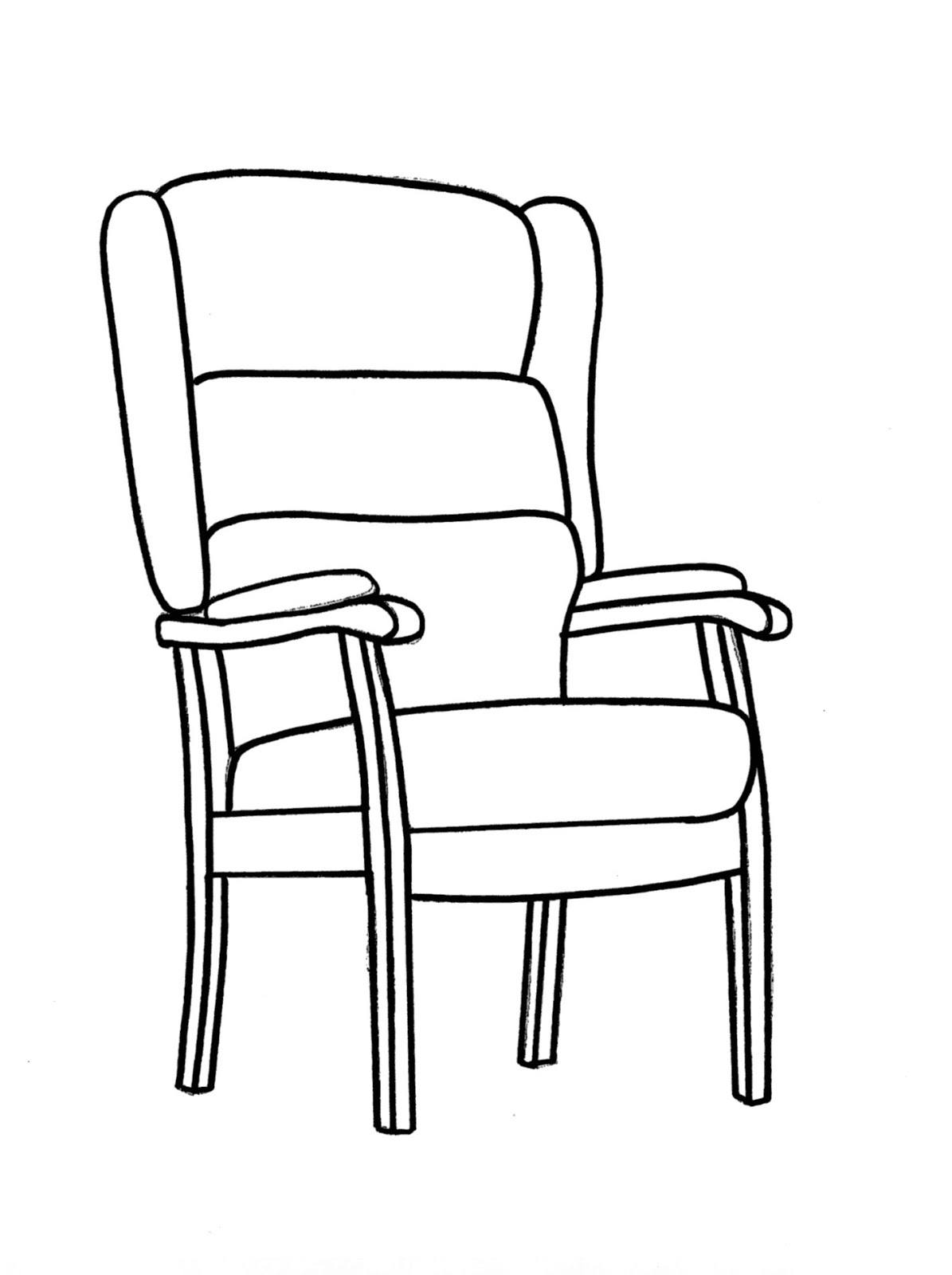 Clipart chair outline, Clipart chair outline Transparent FREE for