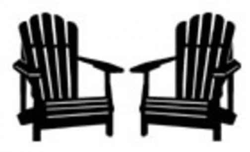 Chair clipart silhouette. Adirondack penaime with regard