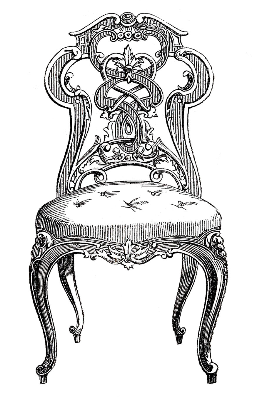 marriage clipart chair
