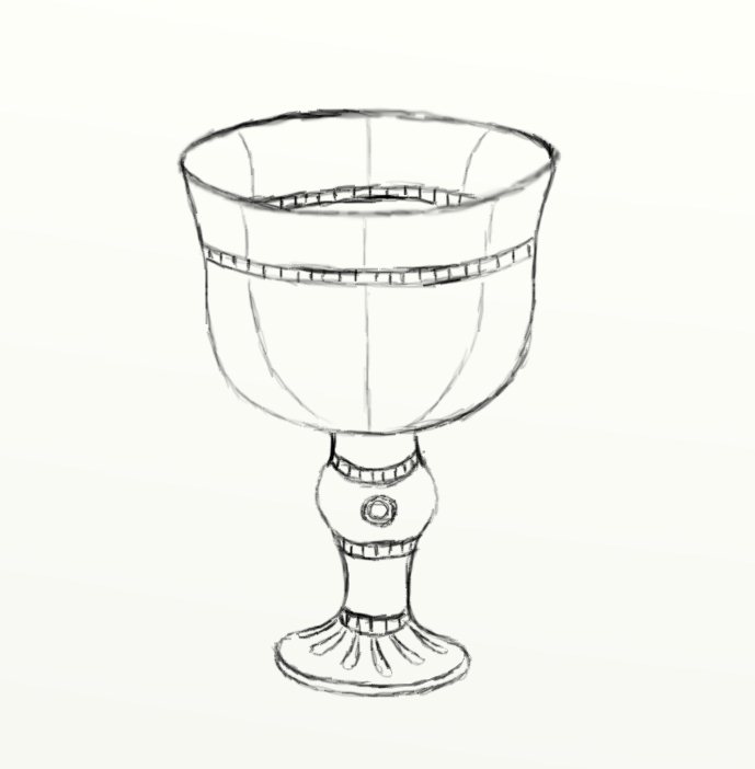 chalice clipart drawn