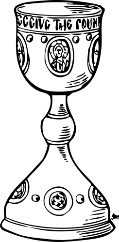 Line drawing resources teacher. Chalice clipart religious