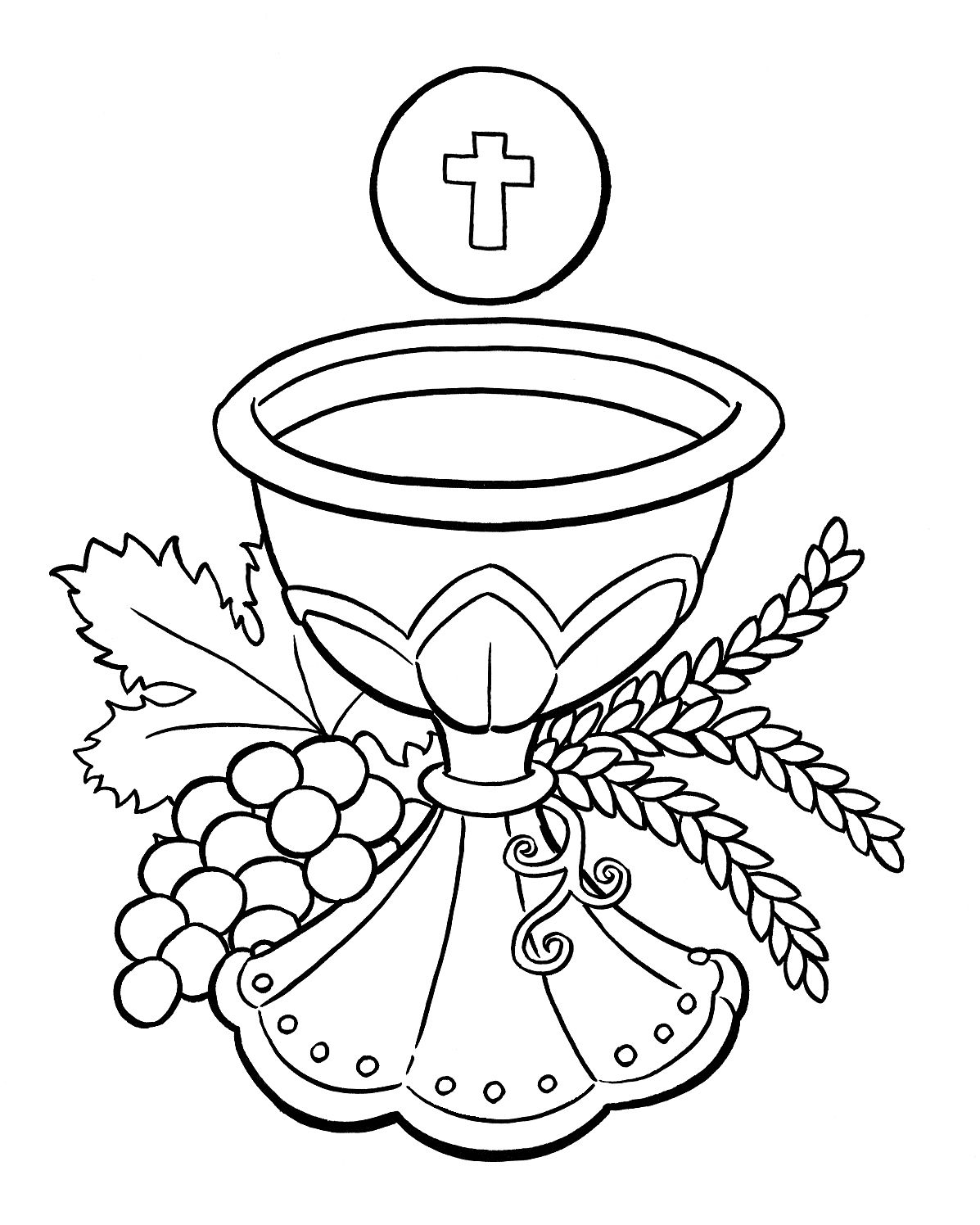 clipart cup eucharist