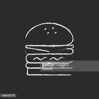 chalk clipart burger