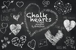 chalk clipart heart